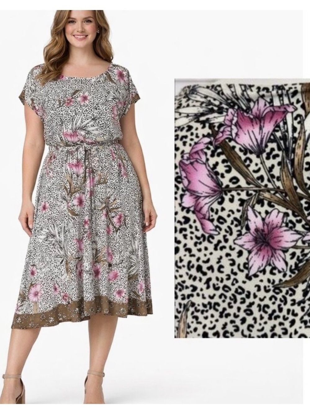 White House Black Market Pink Floral Midi Dress Size XS NWT